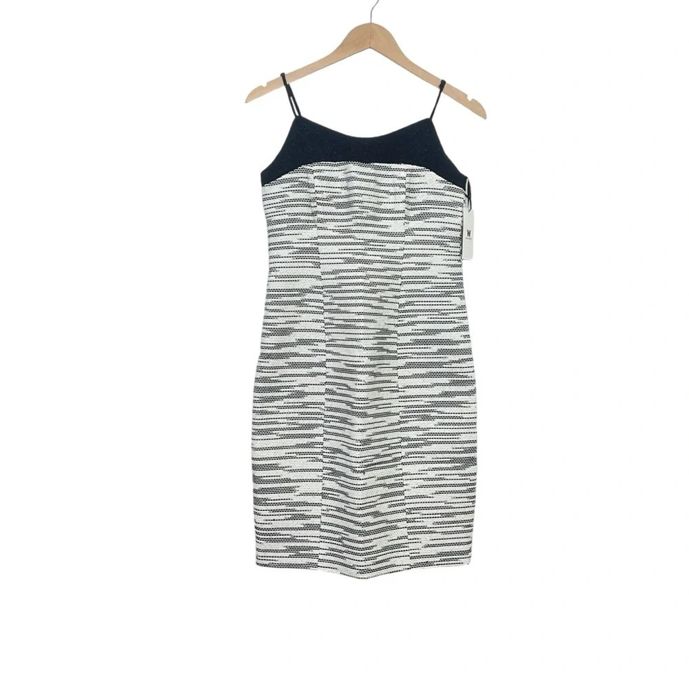 Worth Tweed Dress Lace Detail Sleeveless Size 0